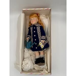 Effanbee Porcelain Doll, NIB, Renoir’s A Girl With a Watering Can